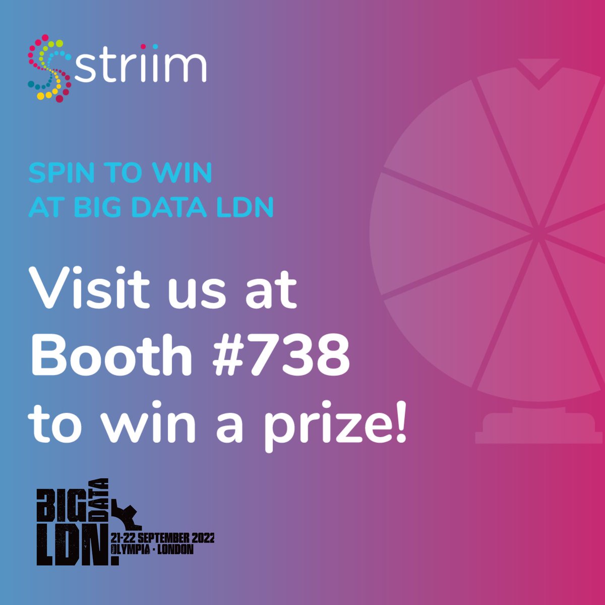 striimteam's tweet image. We&apos;re excited to be at #BigDataLDN again this year! Stop by our booth and try out our Spin-to-Win wheel...Prizes include:

🌟Apple Air Tags
🌟Water Bottles
🌟Momostick™ Phone Grip
🌟Mobile Screen Cleaners

Plus a prize draw for an Apple Watch!

#BigDataLDN