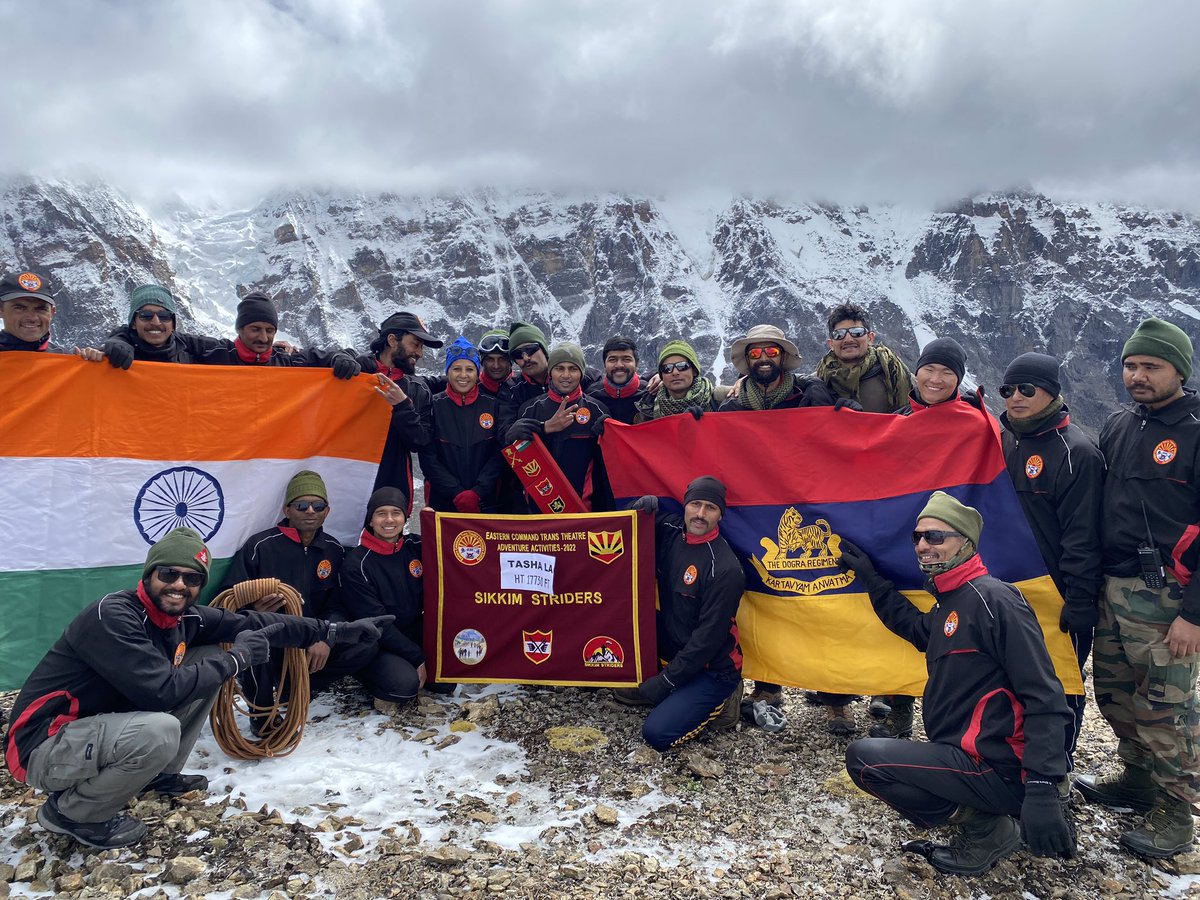 nomadicnile's tweet photo. “ Tasha La “
One of the beautiful pass ever explored by civilians alongside Indian army at Indo-Tibetan border at an altitude of 18300 ft.
Thanks to our entire #ecttaa2022 team for making this possible.
“Life starts at end of our comfort zone”
@trishakticorps @easterncomd @adgpi https://t.co/a5abDOOLFL