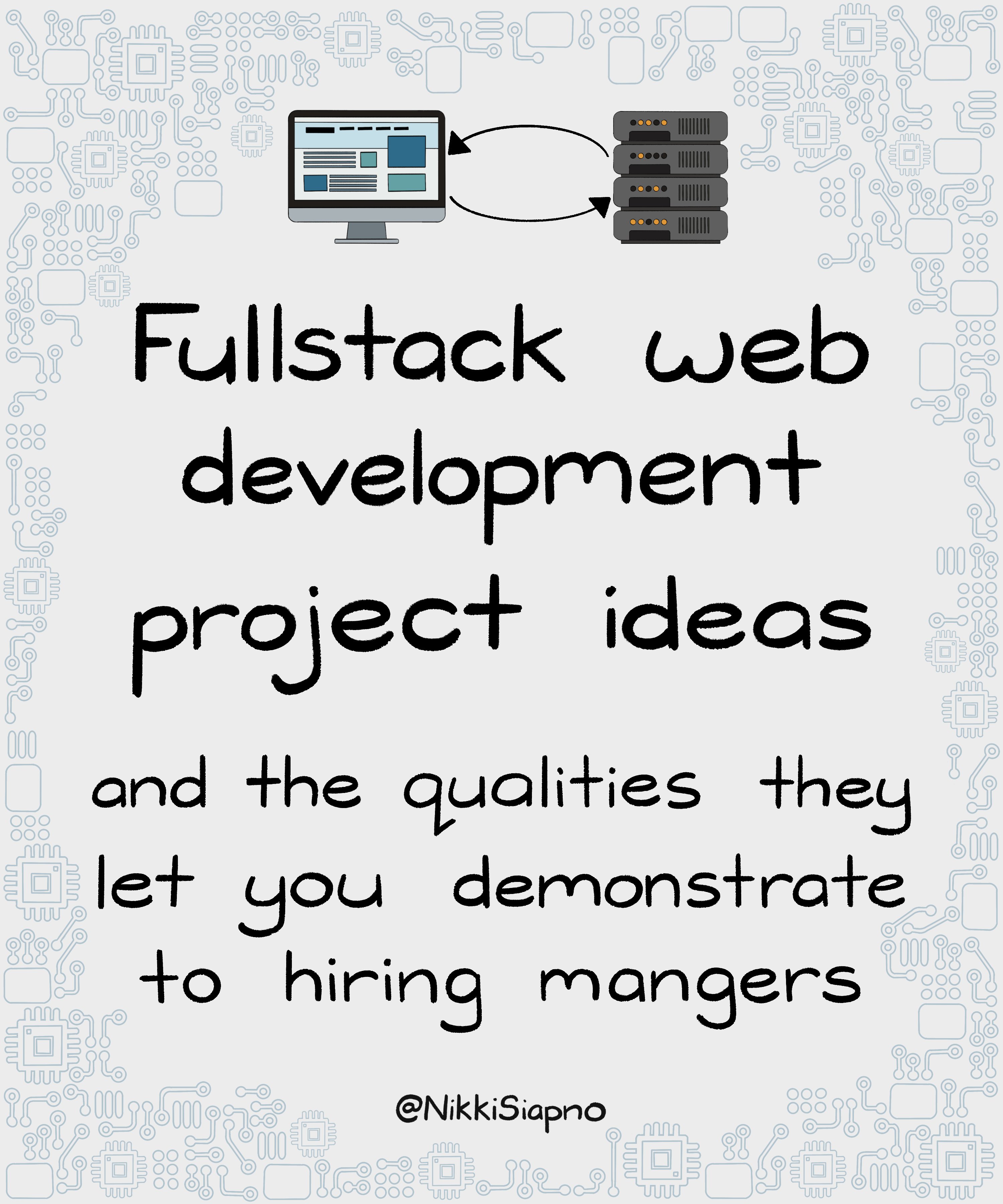 Nikki siapno on twitter full stack web development coding project