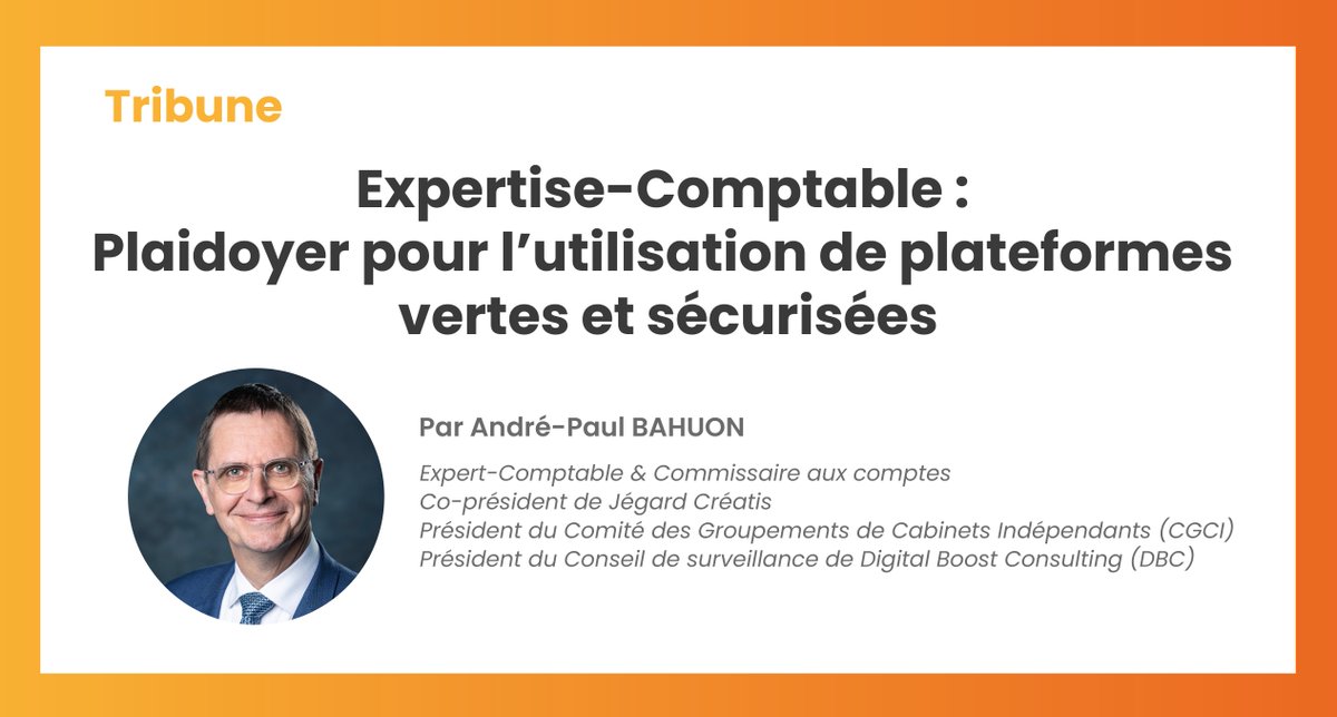 DigitalBC (@dbc_digitalbc) on Twitter photo #Tribune 📣
Découvrez le plaidoyer d' <a href="/APBAHUON/">André-Paul BAHUON</a>, paru hier dans <a href="/mondeduchiffre/">Le Monde du Chiffre</a>, sur l'utilisation de #plateformes vertes et sécurisées par les #expertscomptables 👉 lemondeduchiffre.fr/expertise-comp…
#Environnement #Ecologie #Sécurité #Compta #Comptabilité #ExpertiseComptable #EC #Tribune 📣
Découvrez le plaidoyer d' <a href="/APBAHUON/">André-Paul BAHUON</a>, paru hier dans <a href="/mondeduchiffre/">Le Monde du Chiffre</a>, sur l'utilisation de #plateformes vertes et sécurisées par les #expertscomptables 👉 lemondeduchiffre.fr/expertise-comp…
#Environnement #Ecologie #Sécurité #Compta #Comptabilité #ExpertiseComptable #EC