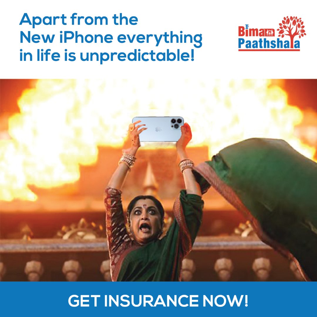 BimaPaathshala's tweet photo. Whether or not you buy the new iPhone, always buy insurance!
Download our app 'Bima Paathshala' and learn everything about insurance, FOR FREE! 🤩

#Insurance #LearnInsurance #LifeInsurance #BikeInsurance #CarInsurance #HealthInsurance #TermInsurance #BimaPaathshala #Finance https://t.co/wO8mAuXqJU