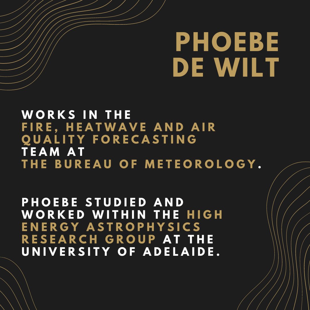 LetsTorqueSTEM's tweet photo. ⭐️ Introducing Phoebe de Wilt from @BOM_Vic ⭐️

#sciencecommunication #grandfinal #SciComm #networking #univeristy #opportunities #industry #Australia #future #university #PublicSpeaking #Science #undergraduate #STEM #weather #meterology #astrophysics #aviation #forecast https://t.co/JhgVhs2ML6