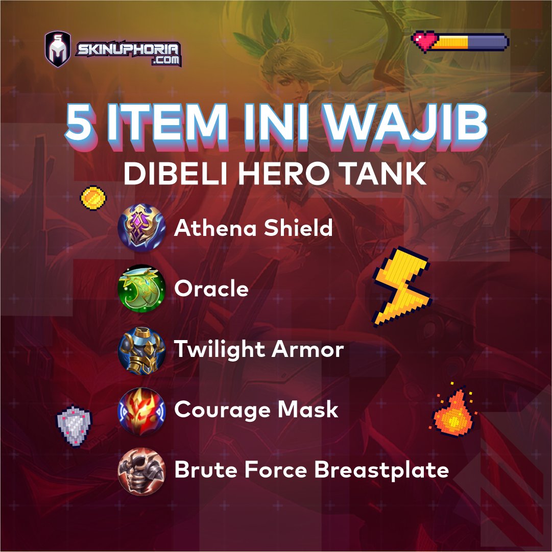 skinuphoria's tweet photo. Suka main Mobille Legends pakai hero tank? π±
Ini nih item wajib kamu beli, saat pakai hero tankπ
#Skinuphoria
#GamersCentralPoint
#TipeGamer
#TipsGame
#MobileLegends
#MLBBIndonesia https://t.co/pw6wOJYTrs