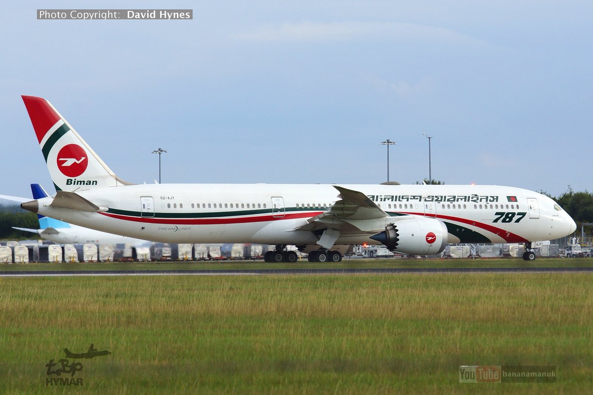 Biman Bangladesh S2-AJY Boeing 787-9 London Stansted for HM Queen Elizabeth II funeral.

See the video here - 
youtu.be/UgB-CeF_Siw

#biman #bimanbangladesh #bangladesh #boeinglovers #b787 #airplanes #aviation #queensfuneral #stansted #photo