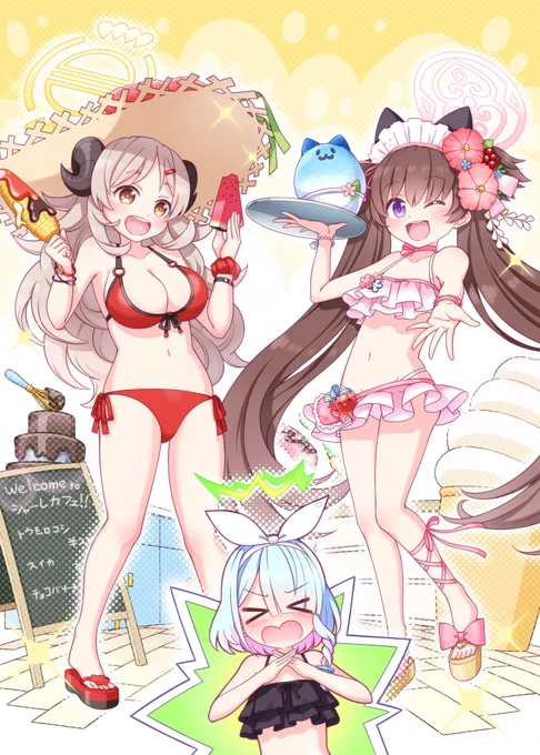 夏が終わったようなので水着の絵をまとめておきました。何かにお役立てください。 