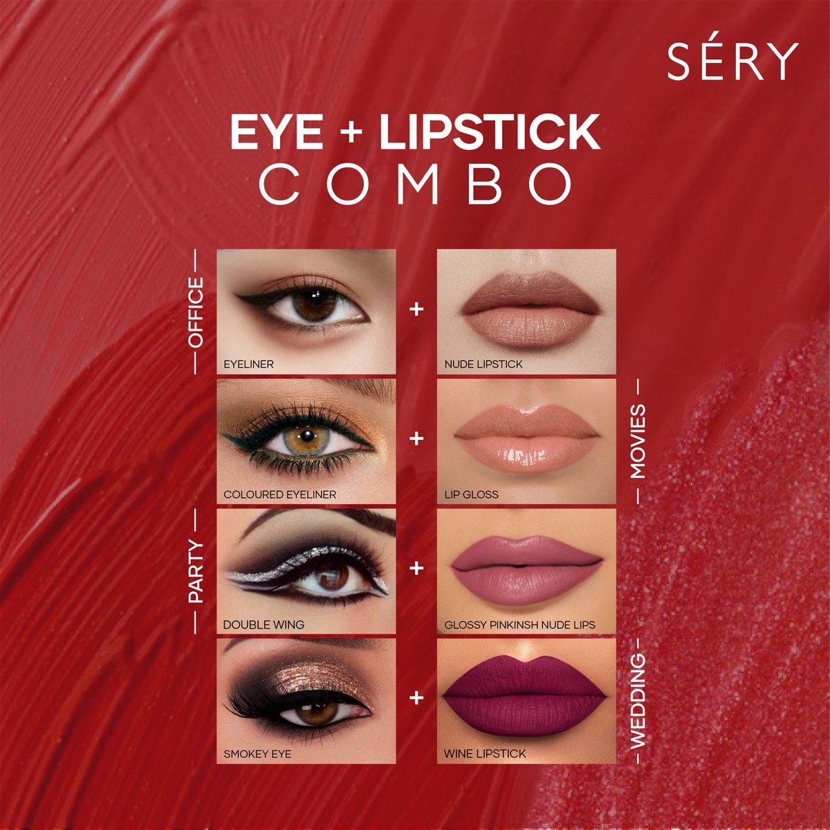 serycosmetics's tweet image. Want to know what eye colors pop well with your preferred shade of lipstick?
We got you! 🤝

Just follow this shade guide to have perfect makeup combo, every single time! 💄

Save this post to flaunt your pout for every occasion! 💋😍
#serycosmetics #getsetsery #makeup
