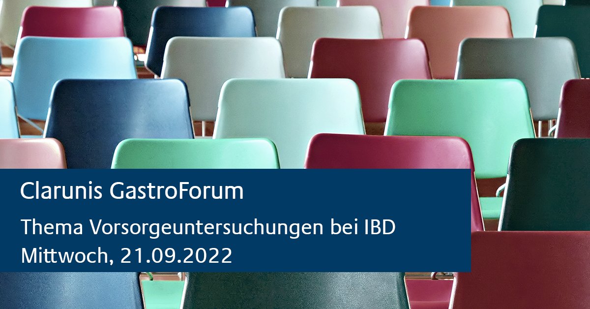 Clarunis Basel (@clarunis) on Twitter photo Am 21. September von 18.30 bis 20 Uhr findet das #GastroForum «Vorsorgeuntersuchungen bei #IBD» im <a href="/st_claraspital/">Claraspital</a> und virtuell statt lnkd.in/eHzpeQrd
#fortbildung #gastroenterologie #chronischentzündlich #Darmerkrankungen #Dermatologie #Osteoporose #Dysplasie Am 21. September von 18.30 bis 20 Uhr findet das #GastroForum «Vorsorgeuntersuchungen bei #IBD» im <a href="/st_claraspital/">Claraspital</a> und virtuell statt lnkd.in/eHzpeQrd
#fortbildung #gastroenterologie #chronischentzündlich #Darmerkrankungen #Dermatologie #Osteoporose #Dysplasie