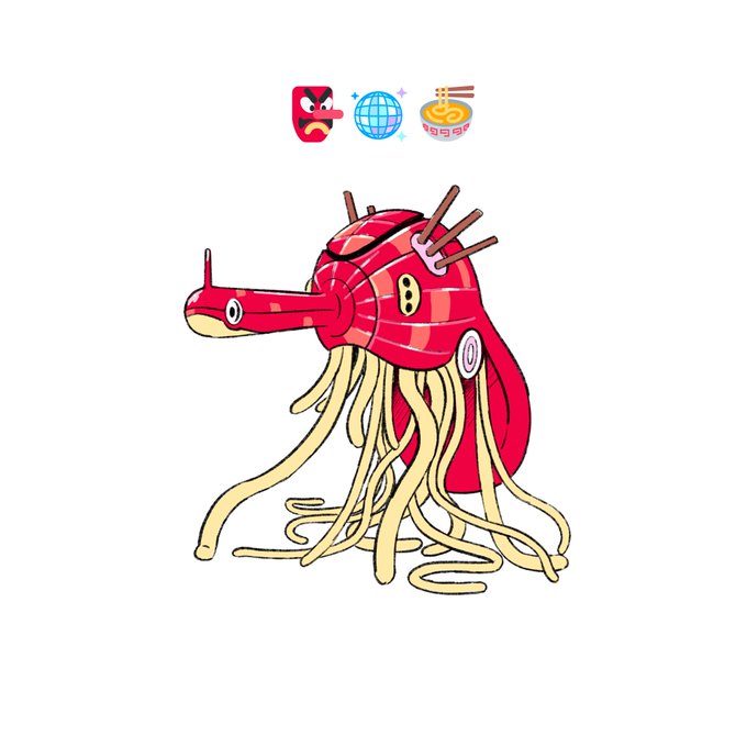 Instagramでもらった分 (1/2)#絵文字3つもらって小さいロボット描く 