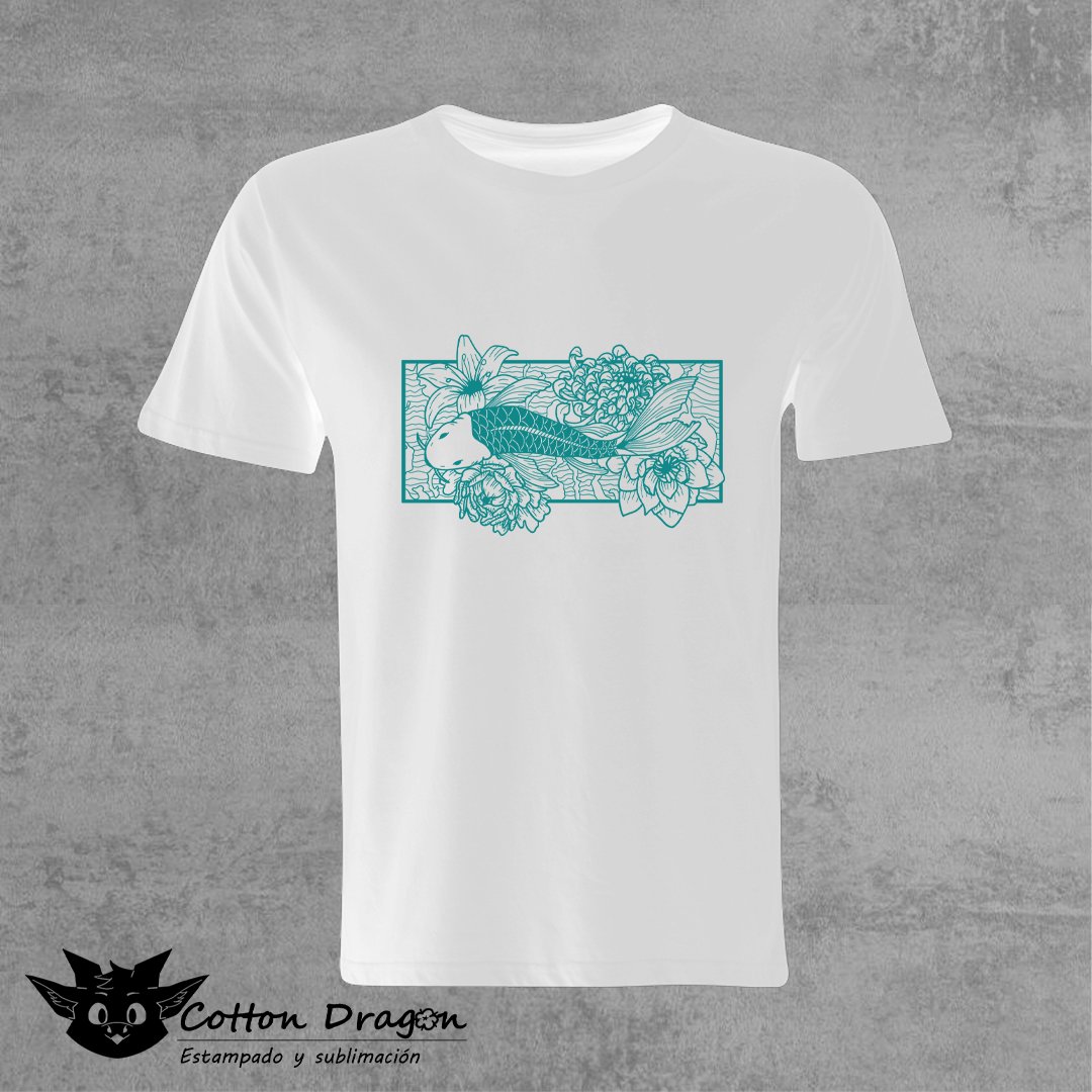 TheCottonDragon's tweet photo. Diseño: "Koi Flowers" https://t.co/jdQ6Bda0Wr