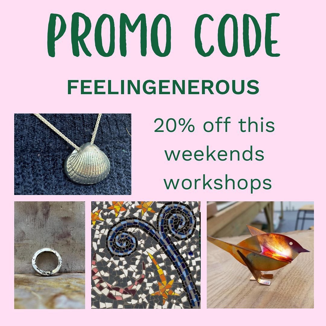 SeagullsPaint's tweet image. We&apos;re feeling generous! Head to our Eventbrite page for listings. Thursday: pewter casting 6-9pm. Saturday: make a silver ring 9:30-12:30, copper taster 2-5 and mosaic 10-12.
eventbrite.co.uk/o/seagulls-131… #creativeworkshopsleeds #silverworkshop #mosaicworkshop #copper #pewter