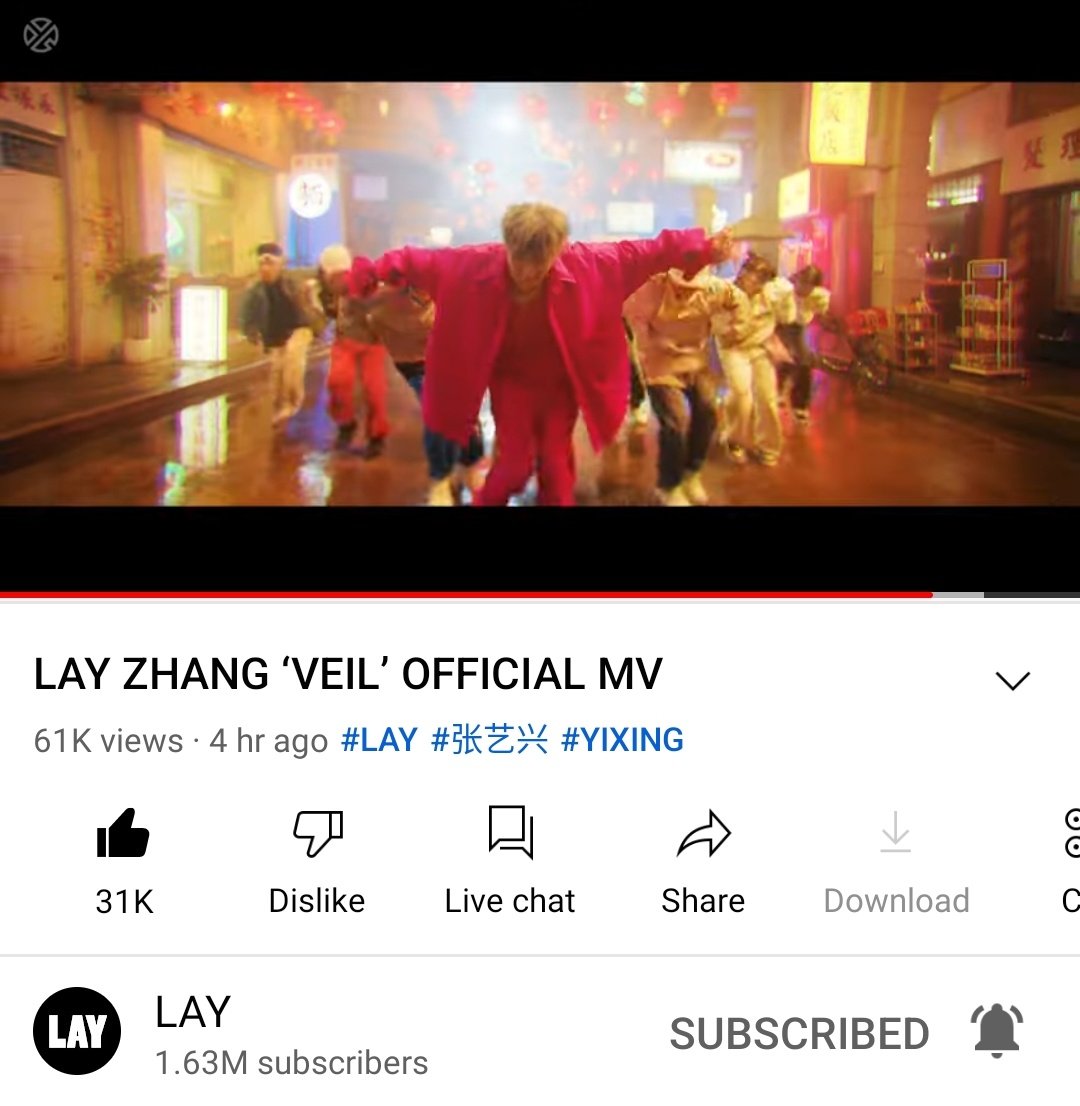 EXOLs, are you still streaming with us? Can we get over 1M views for Lay's 'Veil' in 24hrs? Let's go EXOLs! 

youtu.be/K4G2D6xSEMk

Return of King LAY 
#LAY_DropTheVEIL
#YIXING_VEIL

<a href="/layzhang/">Lay Zhang</a> <a href="/weareoneEXO/">EXO</a>