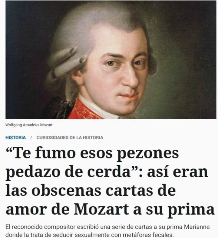 Puto Mozart iba en modo sexo