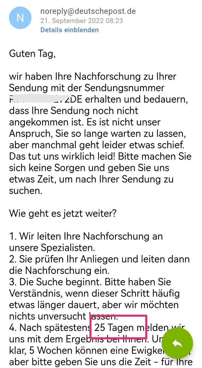 AlmaDixit's tweet photo. Es wird immer besser 😒 Sogar die Einschreiben gehen verloren 🙈 #deutschepost https://t.co/S7ZoUMeCua