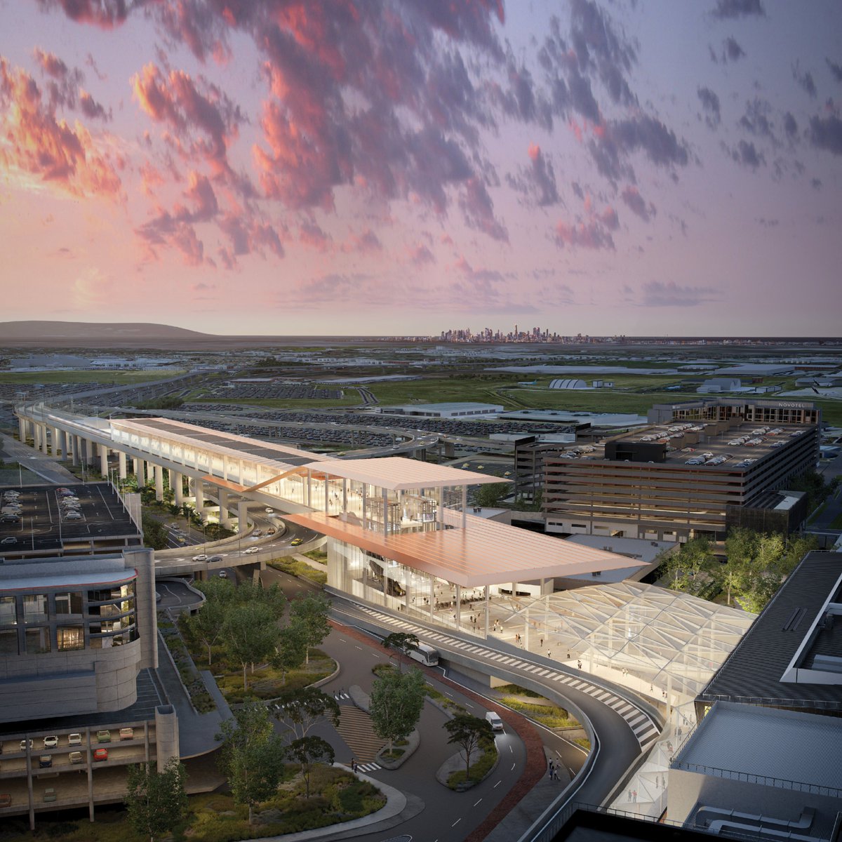 DanielAndrewsMP's tweet photo. Victoria, meet Melbourne Airport's station. 

Airport Rail has been talked about since before the airport even opened. 

And now it's happening. https://t.co/C6Lb3wvndo
