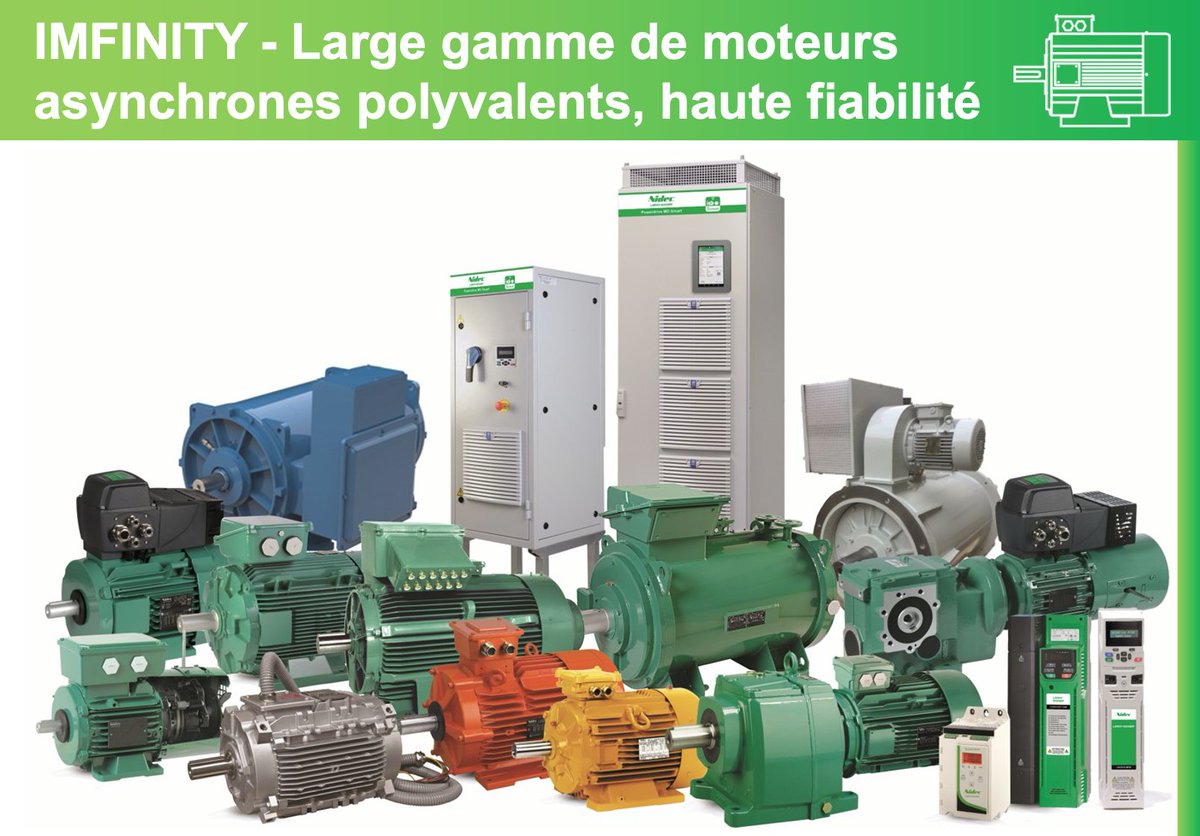 Leroy_Somer's tweet image. [Moteurs &amp;amp; Variateurs] Notre gamme de moteurs asynchrones AC triphasés IMfinity couvre un large éventail d'applications et de besoins pour l’industrie et le tertiaire. 
🌐 👉lrsm.co/imfinity
📧 👉 lrsm.co/contact
#Nidec #LeroySomer #IMfinity #Industrie #Tertiaire