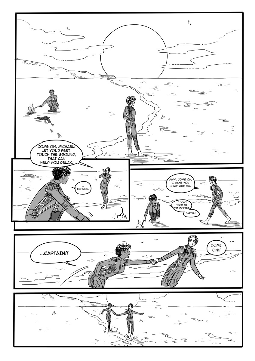 82akius's tweet photo. We could have had stories of middle-aged women roaming the universe until the crew let her die in ep2.  Bring my Captain back.😡
(old fancomic by me, Oct 2017) https://t.co/ezxA9vkLF5