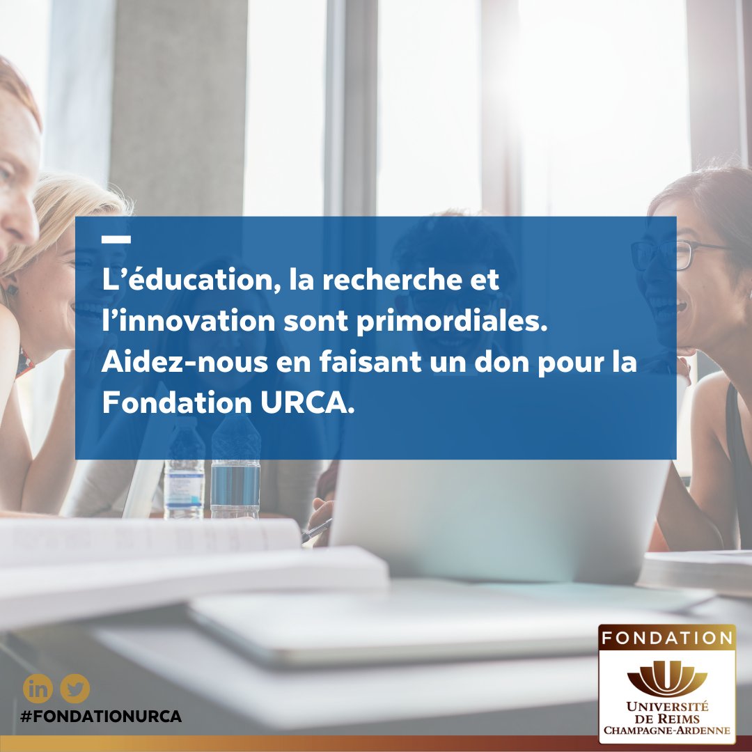 CAMPAGNE DE DON 💙

Jouez vous aussi un rôle essentiel au sein de notre Université en faisant un don sur notre plateforme de don en ligne :

📲 don-fondation.univ-reims.fr