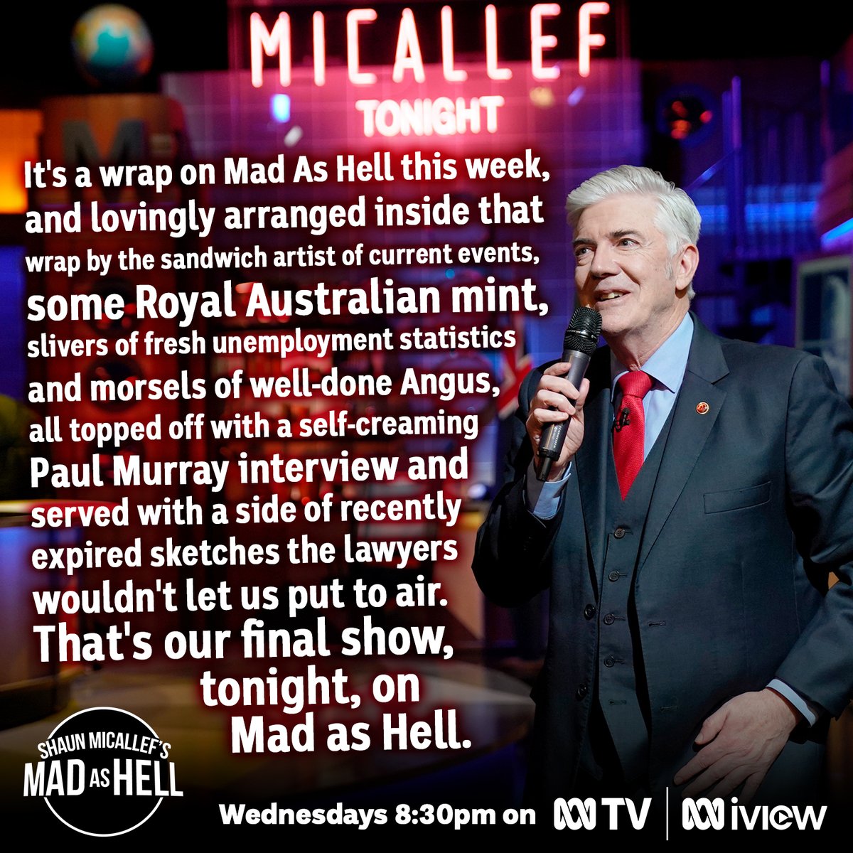 You cannot miss this......the final episode of <a href="/madashelltv/">Mad As Hell</a>