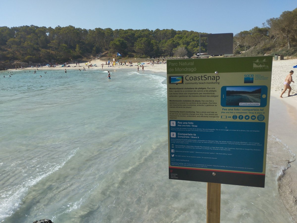 CoastSnapBal's tweet photo. 🌊🏖️📲 Fes una foto i ajuda a la ciència! Amb les imatges que compartiu desde les bases #CoastSnap podrem estudiar com canvien les platges enfront als efectes del canvi climàtic!
Les dues primeres bases #Balears les trobareu al #PNMondrago i al #PNEsTrenc!
https://t.co/XNu84GCm5y https://t.co/zS0P5k0YBQ