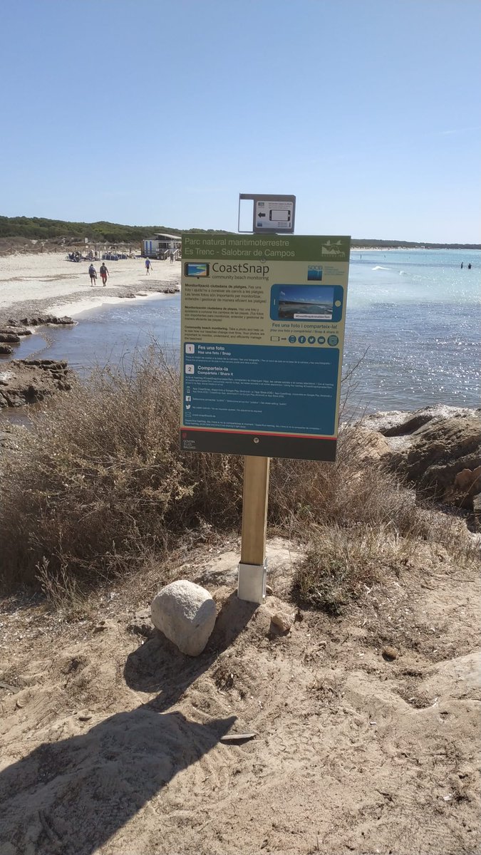 CoastSnapBal's tweet photo. 🌊🏖️📲 Fes una foto i ajuda a la ciència! Amb les imatges que compartiu desde les bases #CoastSnap podrem estudiar com canvien les platges enfront als efectes del canvi climàtic!
Les dues primeres bases #Balears les trobareu al #PNMondrago i al #PNEsTrenc!
https://t.co/XNu84GCm5y https://t.co/zS0P5k0YBQ