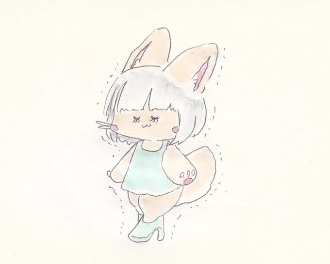 ハイヒールに挑戦するナナチちゃん。#イラスト #メイドインアビス 