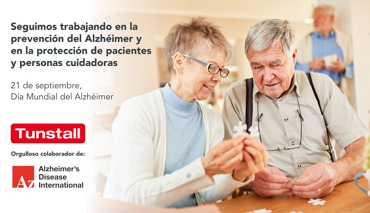 tunstall_es's tweet photo. Hoy, 21 de septiembre, es el #DíaMundialdelAlzheimer, compartimos en nuestro blog el post “Juntas/os, podremos” de Paula Casas, trabajadora social de @alzheimeraraba, te damos las gracias por tu colaboración #WorldAlzDay #WorldAlzMonth 

➡️ Leer el blog: https://t.co/CLoav7KLyH https://t.co/1pGdJsQWAV