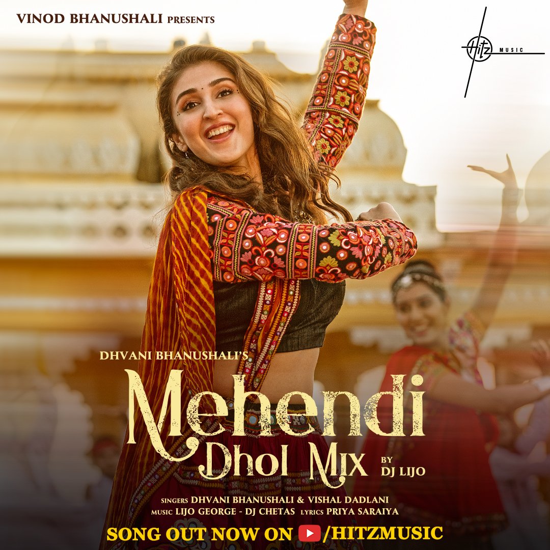 entspaceoff's tweet photo. The team is back with yet another song for you this Navratri, #MehendiDholMix by @DJLIJO💥
Watch now: https://t.co/LV5hBAw7pi
Song out now only on @HitzMusicoff! 

@dhvanivinod @Dj_Chetas @VishalDadlani @PriyaSaraiya @gurfatehpirzada @purivibhu @vinodbhanu https://t.co/3dzkIb2zXP