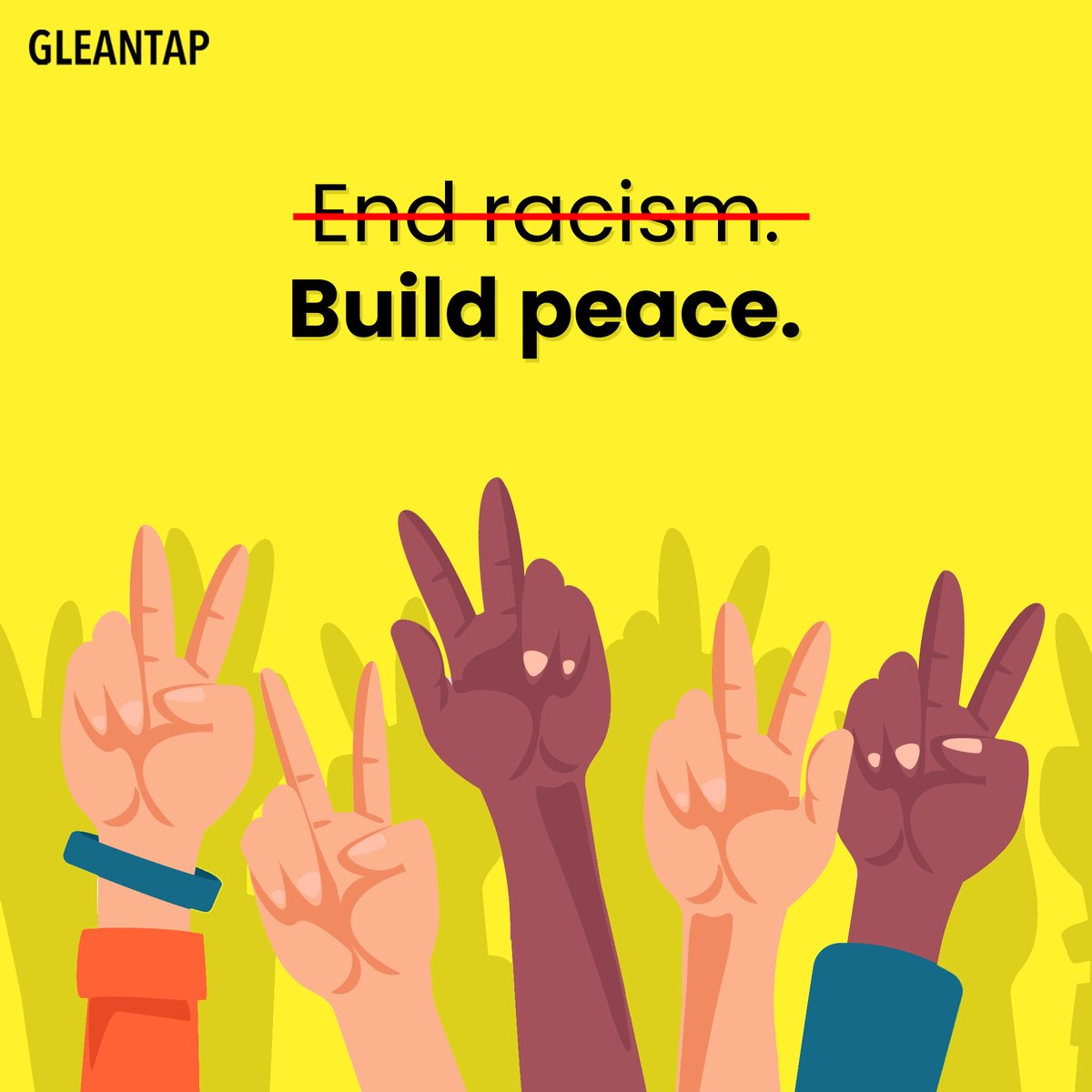 gleantap's tweet photo. Period.
#internationaldayofpeace #peaceday #racism #mastera https://t.co/PallEVtksc