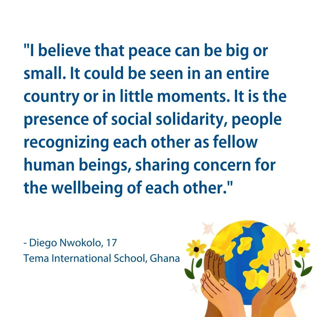 This International Day of Peace we would like to celebrate our IB educators and students across the world who keep advocating for peace, tolerance, and respect with unparalleled passion and determination 🕊️
 
Find a great example here: bit.ly/3f2ENWm