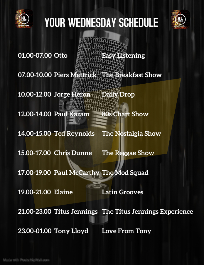 Wicked Wednesday 
Alexa
MyTuner app mytuner-radio.com/radio/kl-radio…
klradio.online