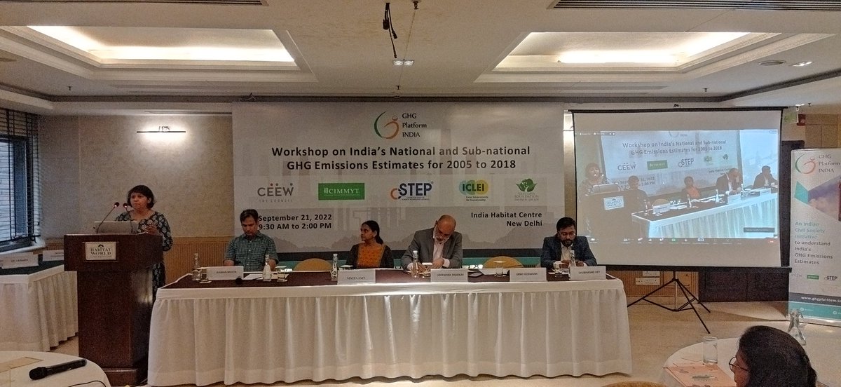 GHGPlatform_Ind's tweet photo. Ms @urmigoswami from the Economic Times makes her remarks during the Workshop. 
#GHGPlatformIndia https://t.co/7YfcqteDtN