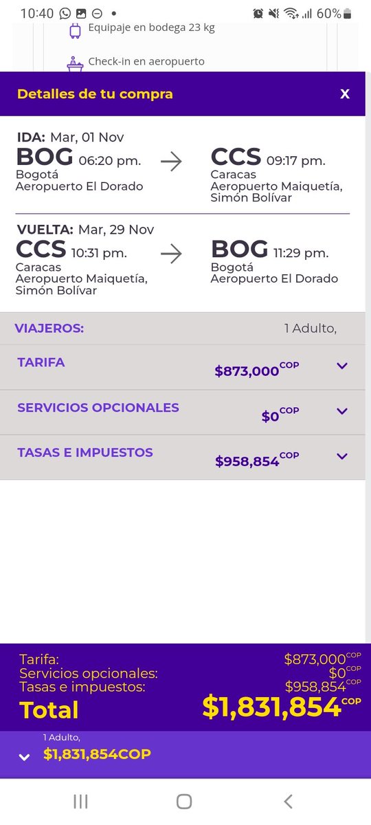 marcosp89's tweet photo. Sres @wingo a ustedes les parece lógico que las tasas de un boleto aéreo sean más caras que el boleto en sí? Así pretenden que los Venezolanos usemos sus servicios? @petrogustavo @MinInterior @MinTransporteCo @InacVzla https://t.co/vfWyQwA9tB