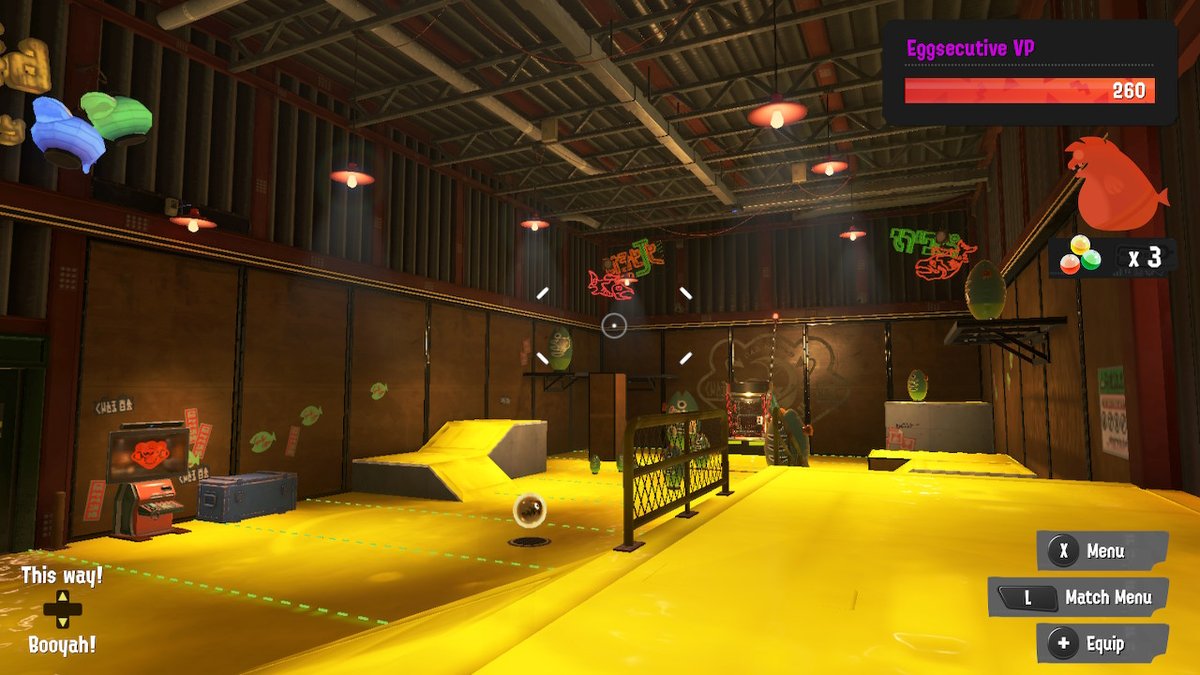 6E6672's tweet photo. golden floor in sr waiting room #Splatoon3 #NintendoSwitch https://t.co/1dE37BL5Sz