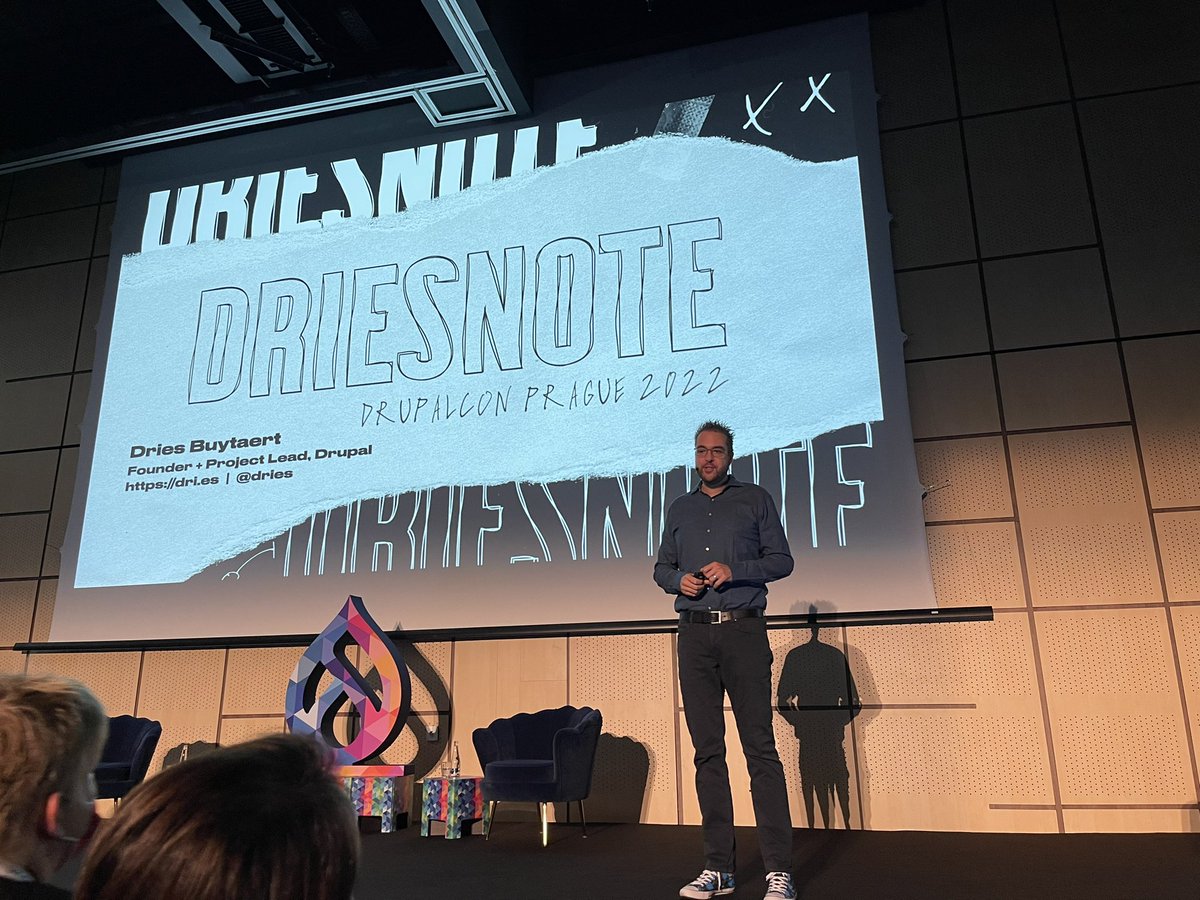 CristinaPHart's tweet image. Driesnote ✍️ #DrupalConPrague #frontkom #DrupalGutenberg