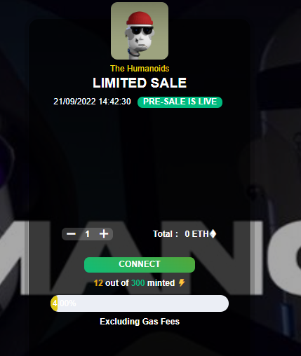 TheHumenoidsNFT's tweet image. 🎉Because of the bear market of the market, we provide 300 whitelists that can be minted for free Mint

        📢Quick Minting if you are mentioned by us (only 300 NFTs on Twitter members)

🔗Mint only at our Official Website 👇 below (click to open)
thehummanoidsnft.xyz