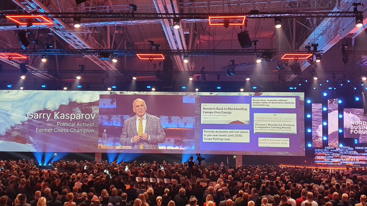 Dictators often lie about what they have done, but tell openly what they will do next. They don’t ask why, they ask why not. #NBForum2022 <a href="/Kasparov63/">Garry Kasparov</a>