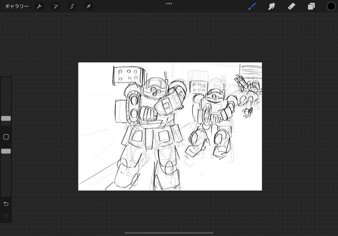 いつかロボット描きたいなーと大好きなシーンを想像でrkgk 