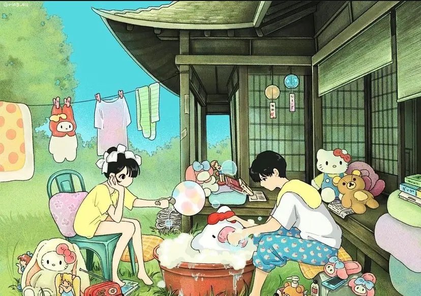 vero_kv's tweet photo. sanrio lifestyle with your lover 
credits @ring_411 https://t.co/c32zDFTHPg