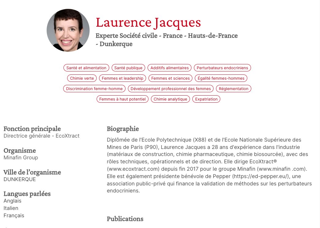 Expertes_Genre's tweet photo. [Experte du jour] Diplômée de l'@Polytechnique et de l'@Mines_Paris Laurence Jacques dirige EcoXtract® . Elle s'est penchée sur la place des femmes à polytechnique dans l'émission 60 Minutes Business de Thomas Schnell. 

📺 https://t.co/xcdBI2a4LE

☎️ https://t.co/WshPHo86sb https://t.co/vmlFWlk4PN