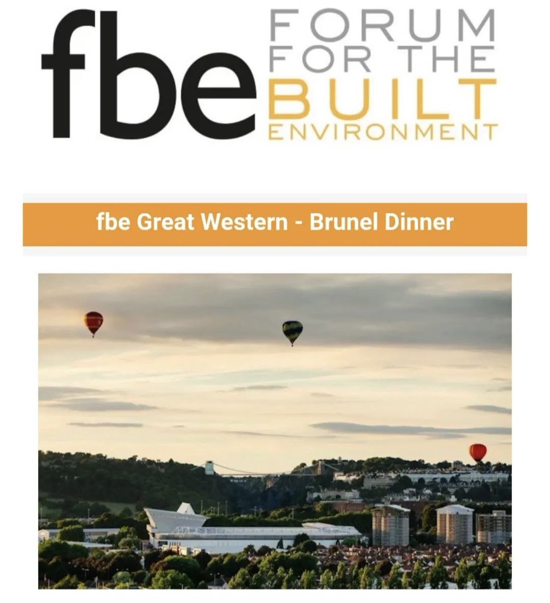 And we are back with our annual Brunel Dinner - Thursday 3rd of November.
 
To book your place please visit our website: fbeonline.co.uk/regions-branch… 

Can’t wait to see you there!