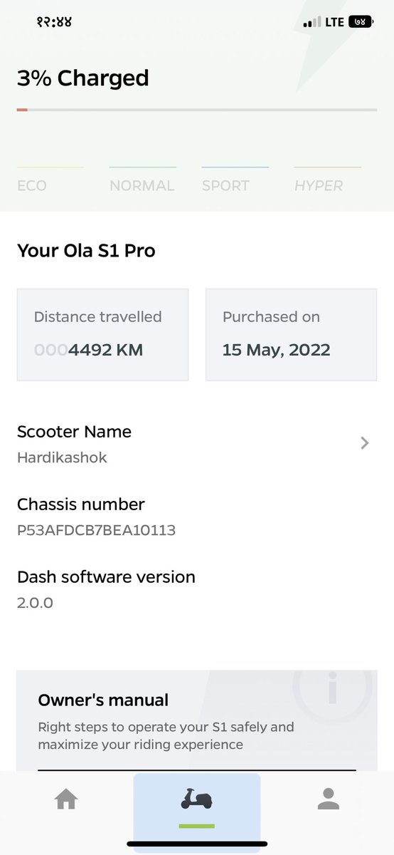 AshokDhakane12's tweet photo. ⁦@OlaElectric⁩ ⁦@bhash⁩ my scooter is not working charging go to service Centre my mobile number is 8080806568. Please do something not respond. Service Centre work is not done. https://t.co/aH989rHMz7