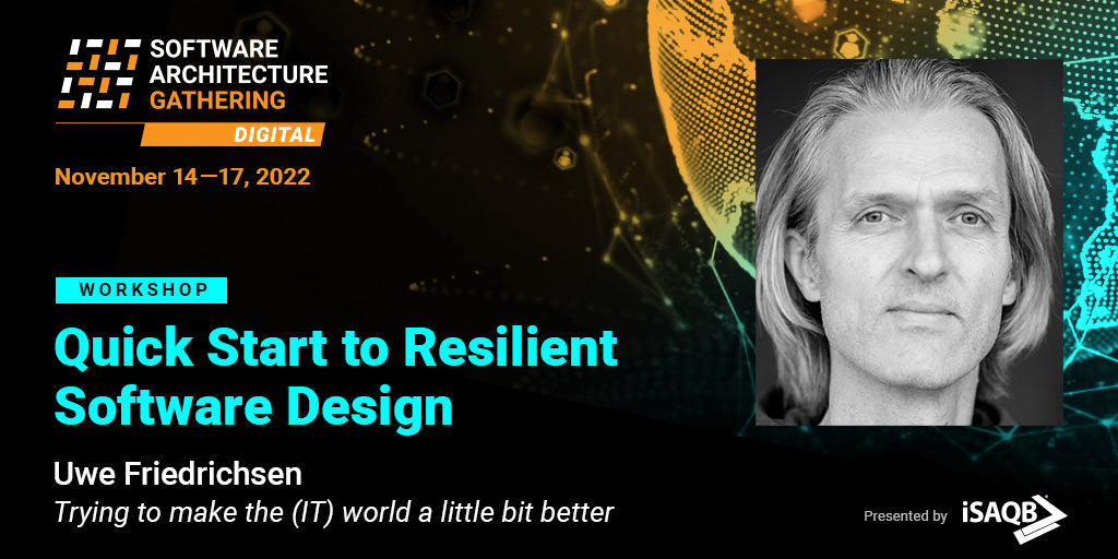 sag_conference's tweet photo. Join @ufried at this year's #SAGconf for a quick start to #ResilientSoftwareDesign. At the end you will leave this workshop with a toolbox for building more robust systems and practical advice on how to implement them.
๐ All details: https://t.co/z8x104a9n3 https://t.co/laMfJbP9VT