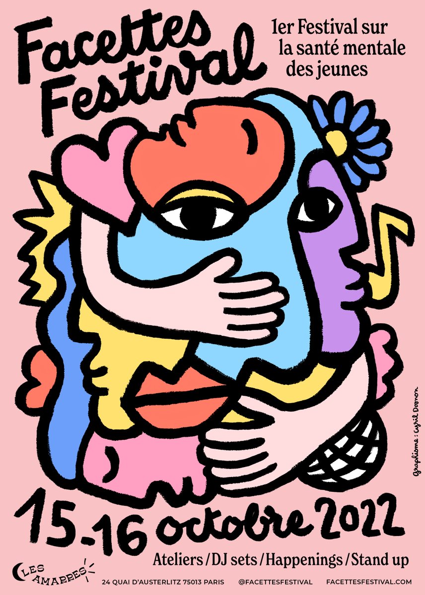 Unafam's tweet photo. Nous sommes heureux d’être partenaire de la première édition de Facettes Festival #Fa7. Une expérience unique sur deux jours autour de la #santémentale
📅 La première édition a lieu les 15 et 16 octobre 2022 à Paris
👉 En savoir plus : https://t.co/BdteIMna8a https://t.co/4c0C81LylR