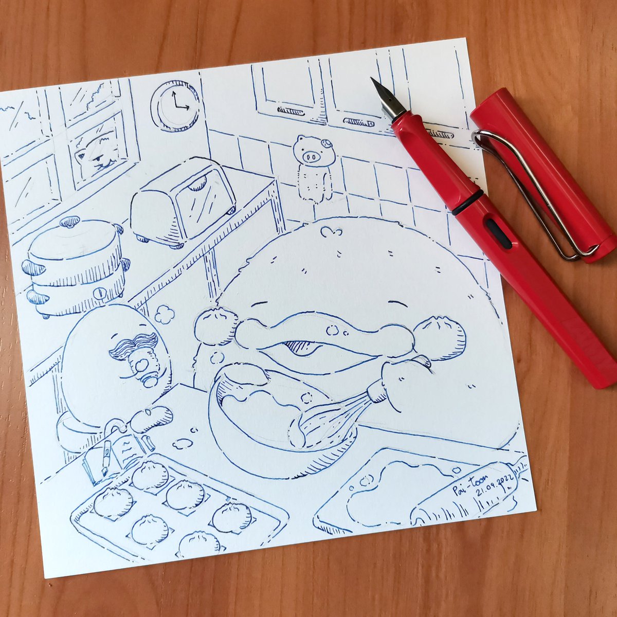 thesalaryduck's tweet photo. PEDPAO on Holiday
ขอบคุณ LAMY สำหรับกิจกรรมสนุกๆในครั้งนี้นะก้าบ
#LAMY #LamyThailand
#notjustapen #thinkingtools
#writinginstrument #LamySafari
#fountainpen #fountainpenlover
#DrawwithLamy #CreatewithLamy
#LamyInspire #วาดด้วยLAMY
#รวมเส้น5
#เป็ดเปา #pedpao #鳥 #アヒル #カモ鴨 https://t.co/CSd5mPSLeU