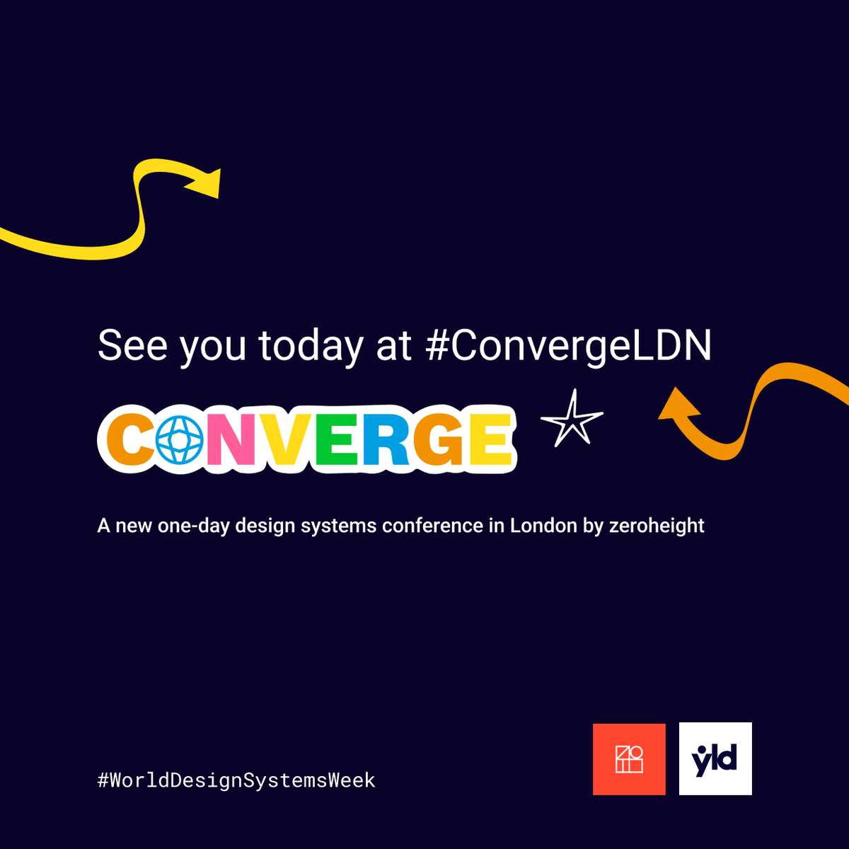 DSLconf's tweet photo. Today is the day! ✨
Join us at #ConvergeLDN for some knowledge-packed talks on #DesignSystems to celebrate @designsystemswk. 🤩
Doors open at 9am 🚀
#DesignSystemsLondon #DSL #conference https://t.co/m5dctgKOXM