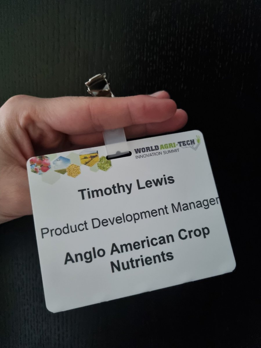 _timothy_lewis's tweet photo. All set for day 2 of #WorldAgriTech summit hosted by @WorldAgriTech #innovation #agriculture https://t.co/Sy2NqOmfJr