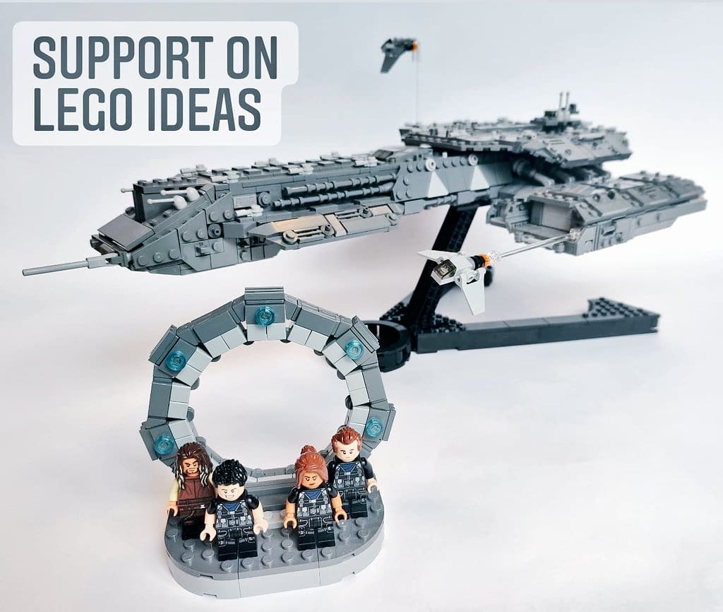BuildsMonty's tweet photo. The #LEGO Daedalus has passed 6400 votes!

Please help make this an official set by voting on #legoideas at https://t.co/mpTVPRp08s and please retweet and share to fellow #Stargate fans!

#WeWantStargate https://t.co/GpgGO146rS