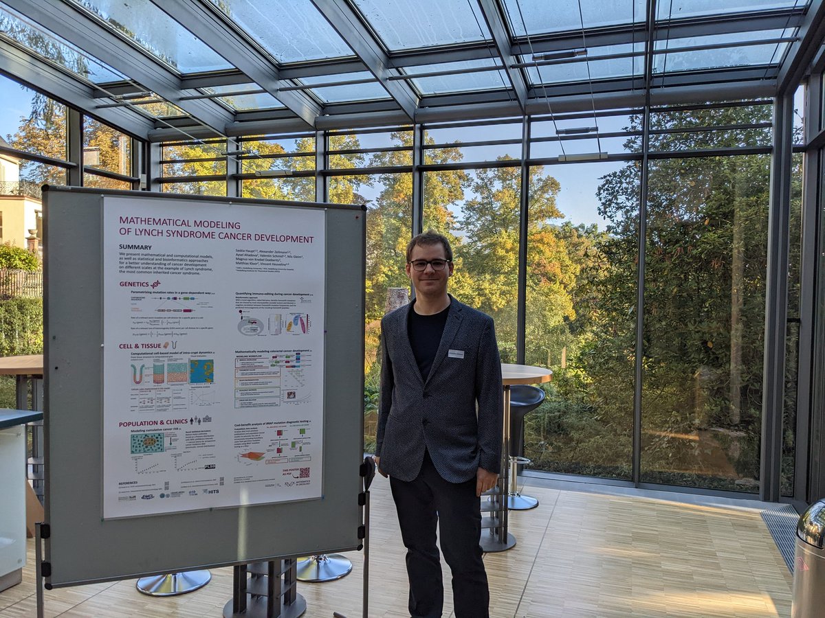 Looking forward to many interesting conversations on #MathOnco with the visiting young scientists from #HLF22 at <a href="/HITStudies/">HITS</a> today. I never had a poster presentation with such a nice view 😍
