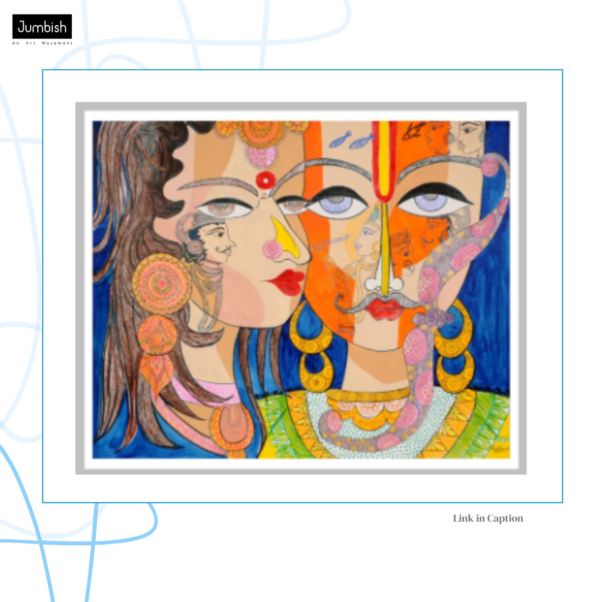 Jumbishcreation's tweet photo. Ordained Love by #creator Rritugoel @huesofrritu depicts the grief of being shared that Arjuna and Draupadi went through.  
Read the Rare Story and explore the Rare Art at https://t.co/ivx7i12hHw
#jumbish #artistwork #famousartwork #nftartist  #jumbishcreations #art https://t.co/teXH0lc32X