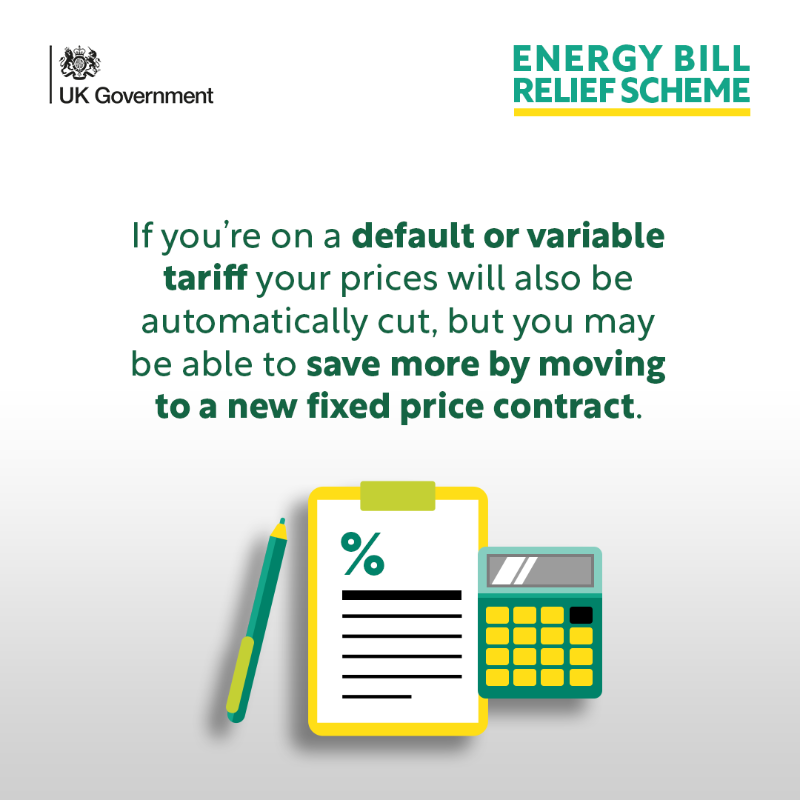 SciTechgovuk's tweet photo. The new Energy Bill Relief Scheme will cut energy prices for businesses, charities and public-sector organisations such as schools and hospitals.

The scheme will run for 6 months covering energy used from 1 October 2022 to 31 March 2023.

Find out more 👇